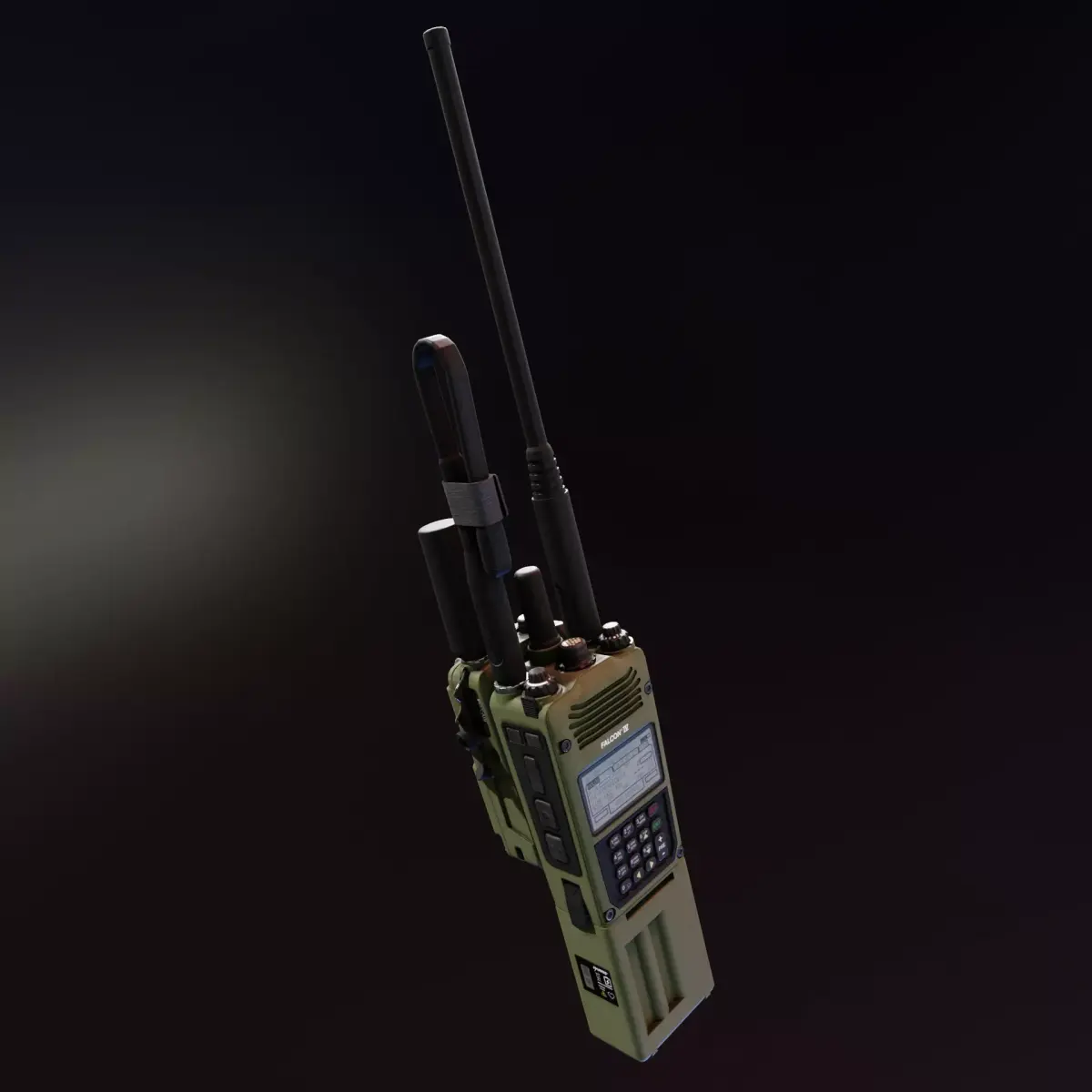 PRC 163 Falcon 4 Radio Low-poly 3D model