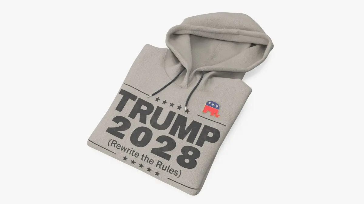 GOP Branded Hoodie with Elephant Pin 3D model