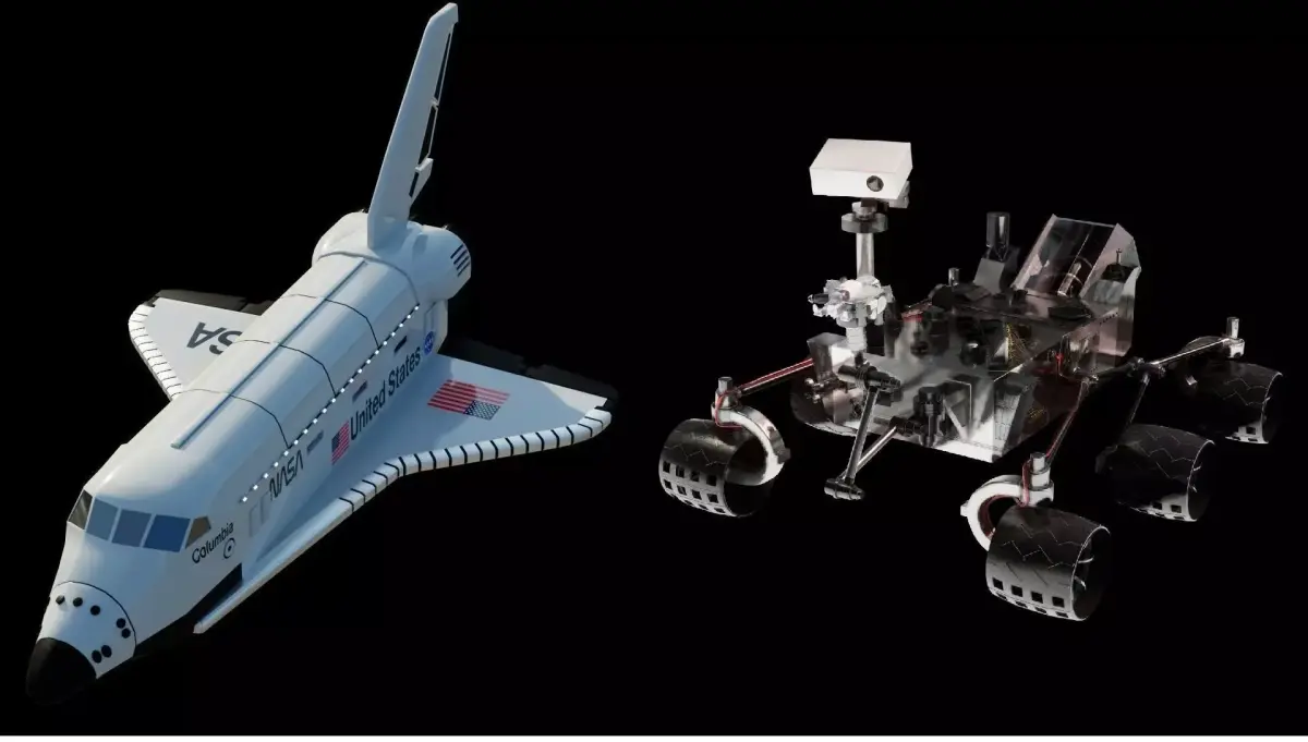 Space Shuttle and Mars Rover 3D models 3D Model Collection purchase