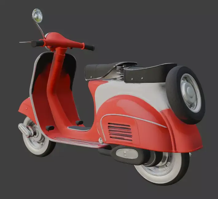3D Model of Scooter 3D model
