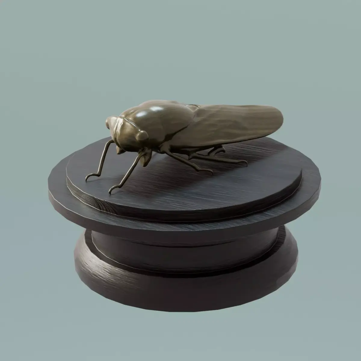 House Decoration Cicada Statue Low-poly 3D model