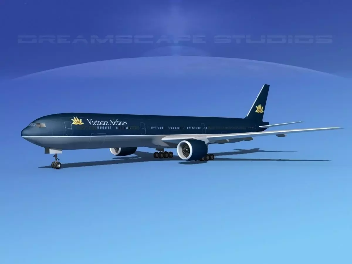Boeing 777-300 MP Air Vietnam 3D model