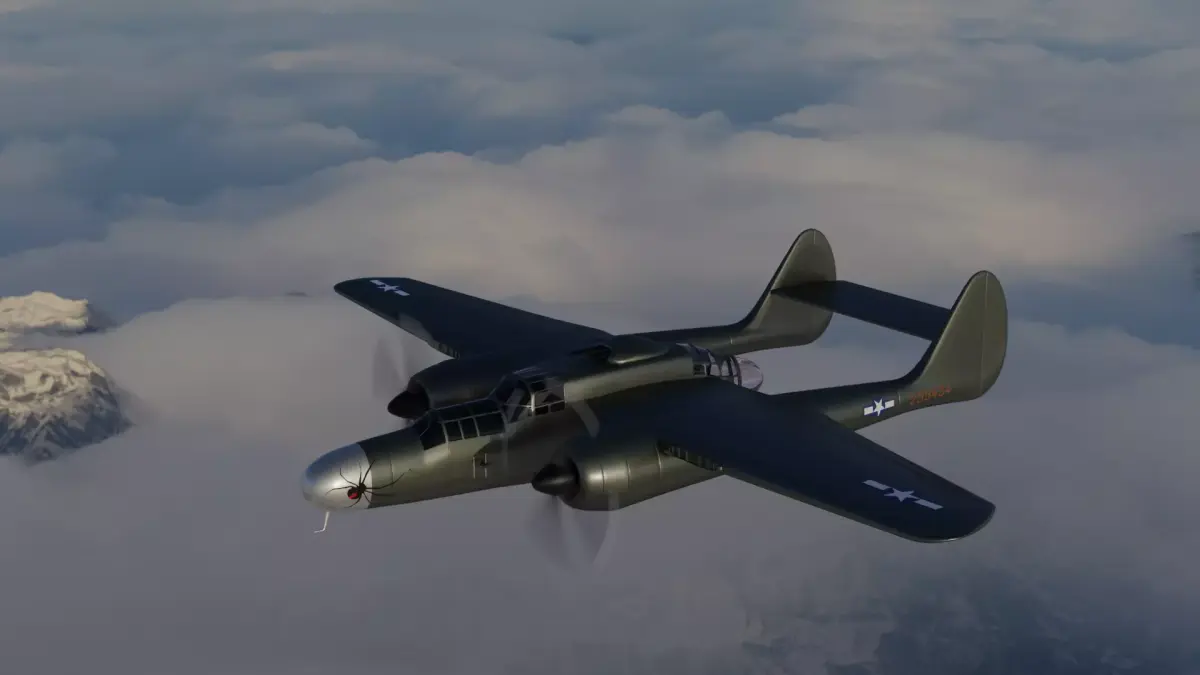 Northrop P-61 Black Widow Low-poly 3D model