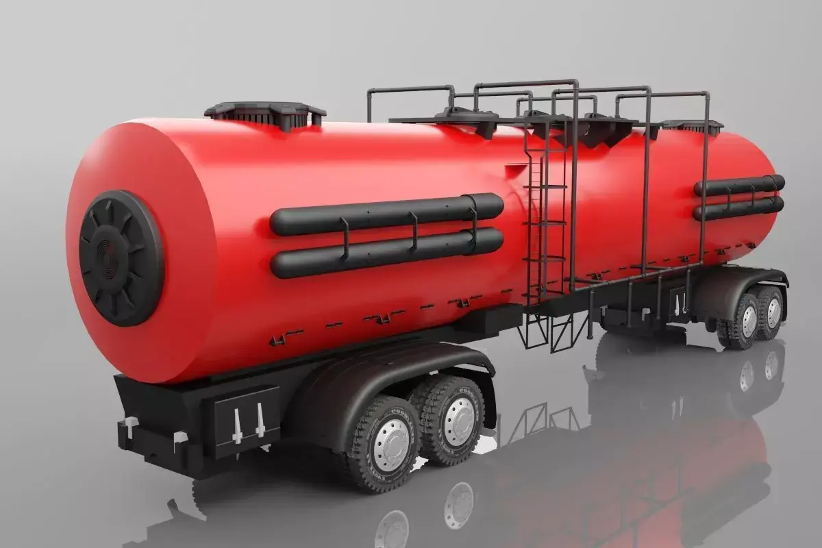 Tanker truck 3D model