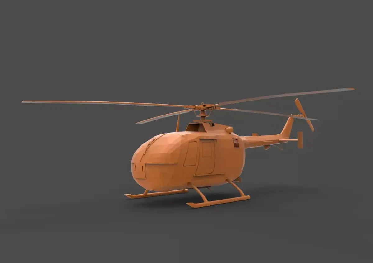 BO 105 3D print model