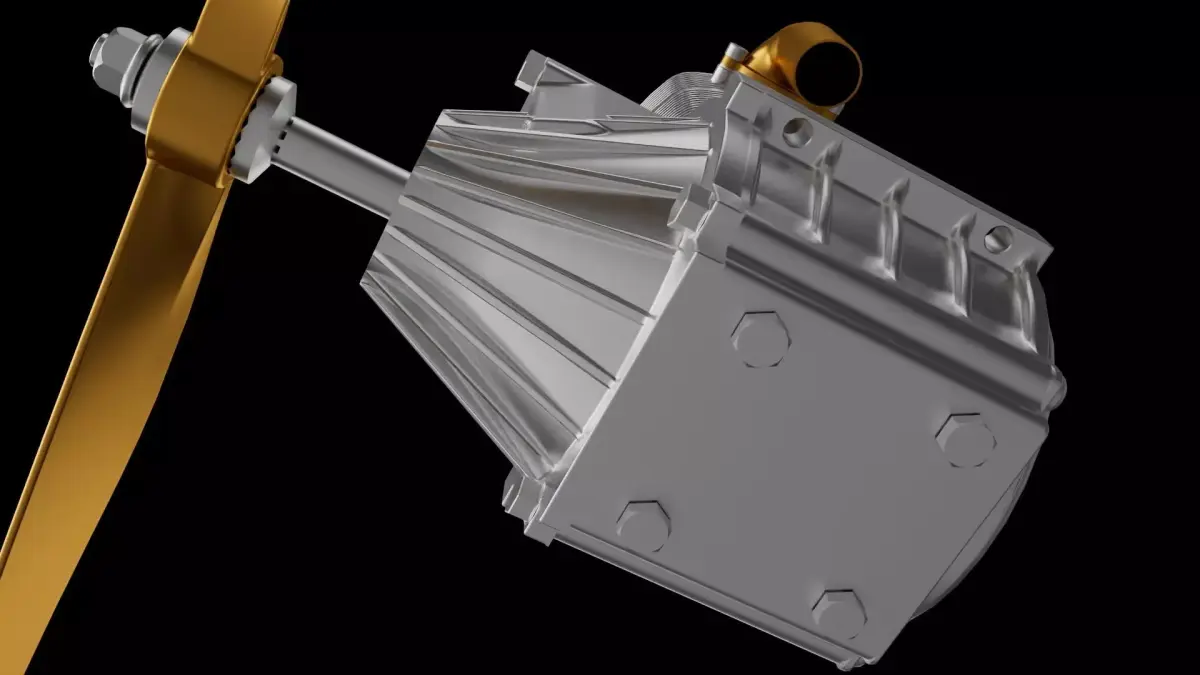 Airplane engine 3D print model