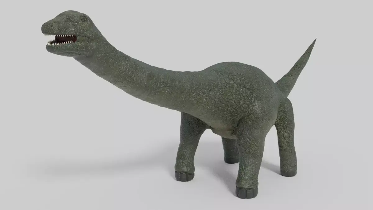 3D Argentinosaurus Model dinosaur statue Low-poly 3D model