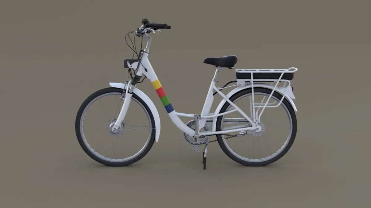 Electric City Bicycle 3D model