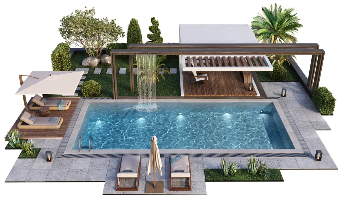 Swimming Pool 10 3D model buy