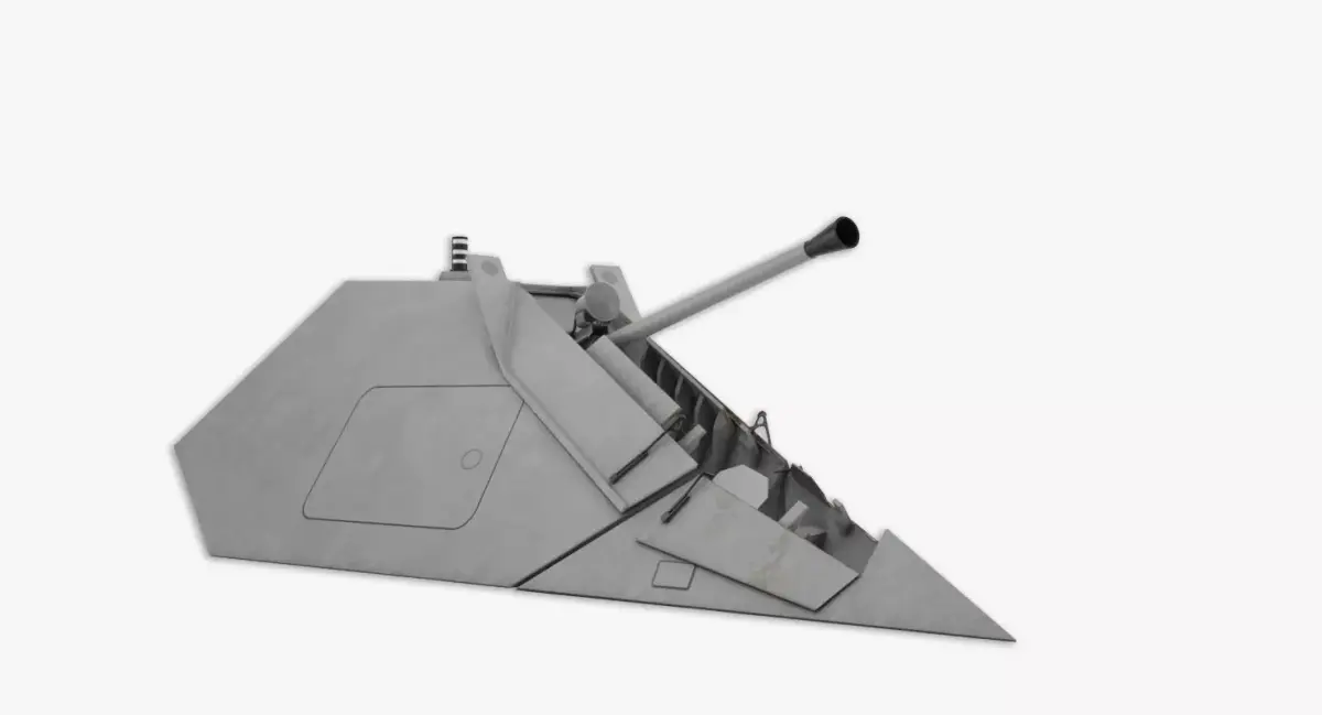Bofors stealth 57mm 3D model 3D model