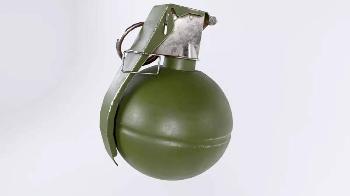 M-67 frag grenade Low-poly 3D model
