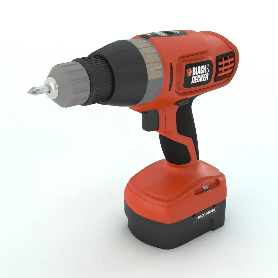 Cordless Drill Black and Decker 3D model