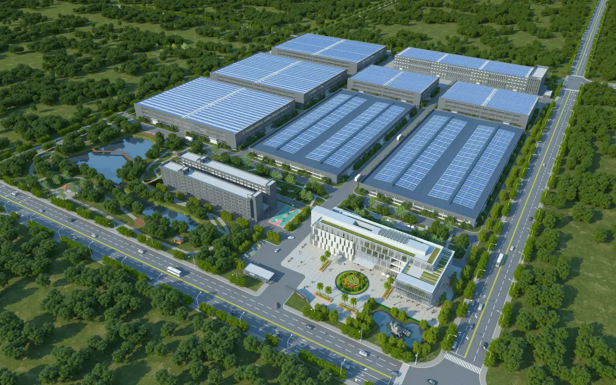 Industrial buildings factories industrial parks 3D model get