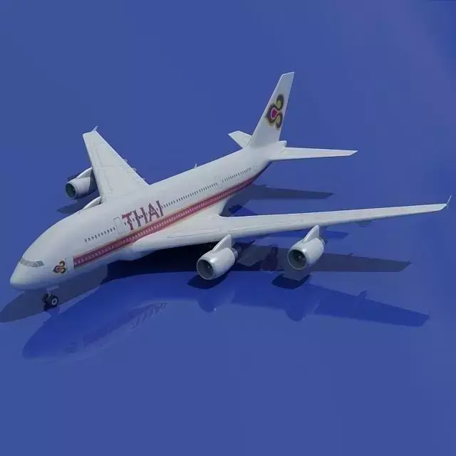 Textured Thai Airbus 3D model