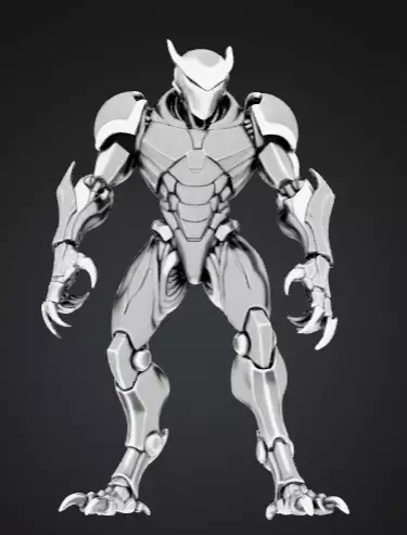 Sentinel Superior Sci-Fi Robot 3D Model  Game Ready Mech PBR  Low-poly 3D model