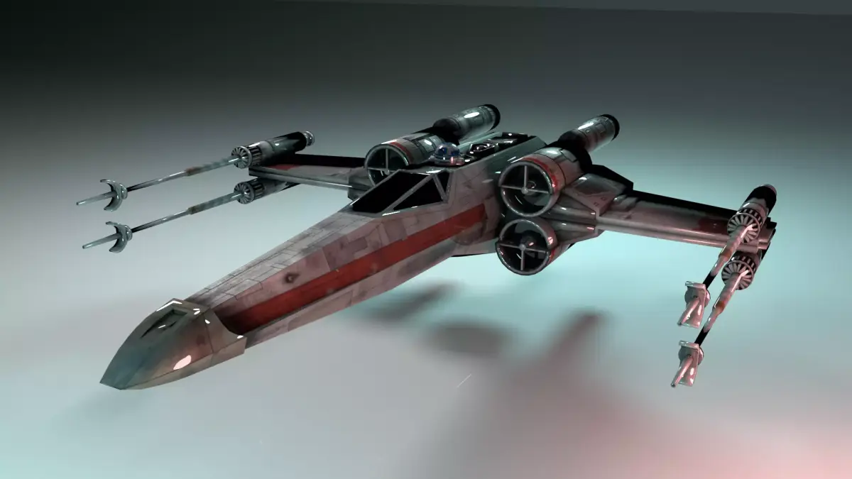 X-Wing Fighter Low-poly 3D model