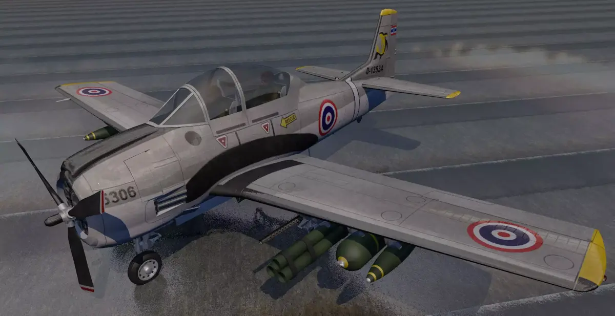 North American T-28 Trojan 3D model