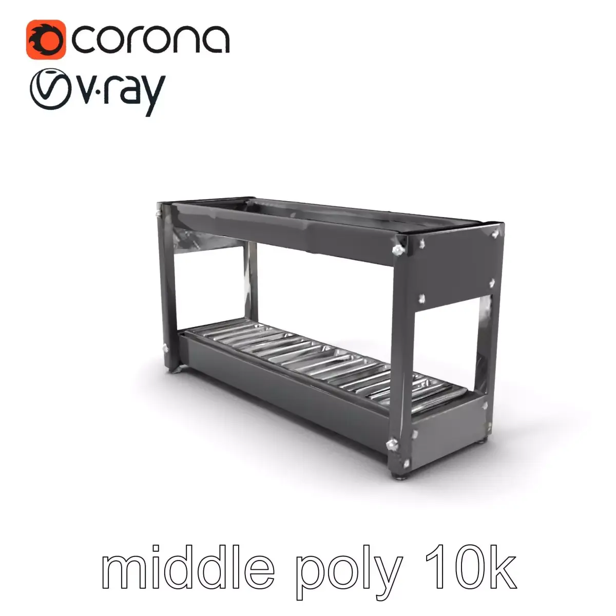 Advanced Conveyor Belt Mechanism Model Pack Low-poly 3D model
