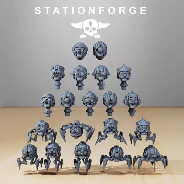 Servo Bots and Servo Heads 20 MODELS 3D print model
