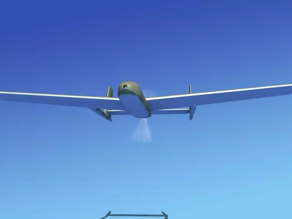 Mohajer 3 Drone V02 3D model