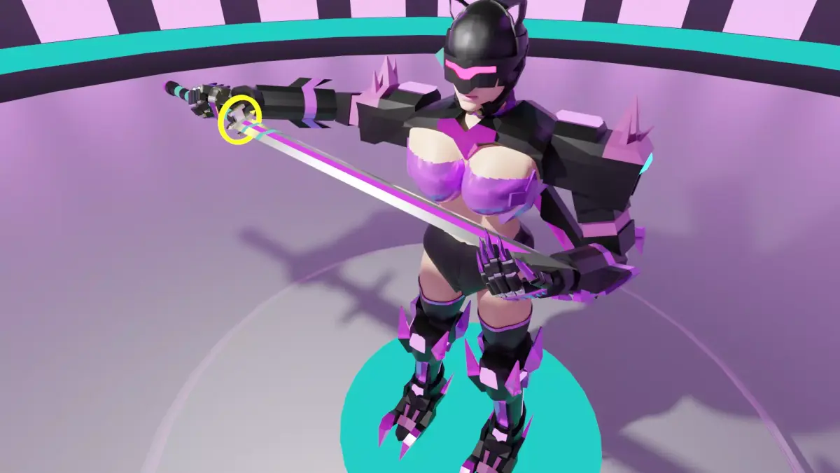 Pink Robot X 3D model