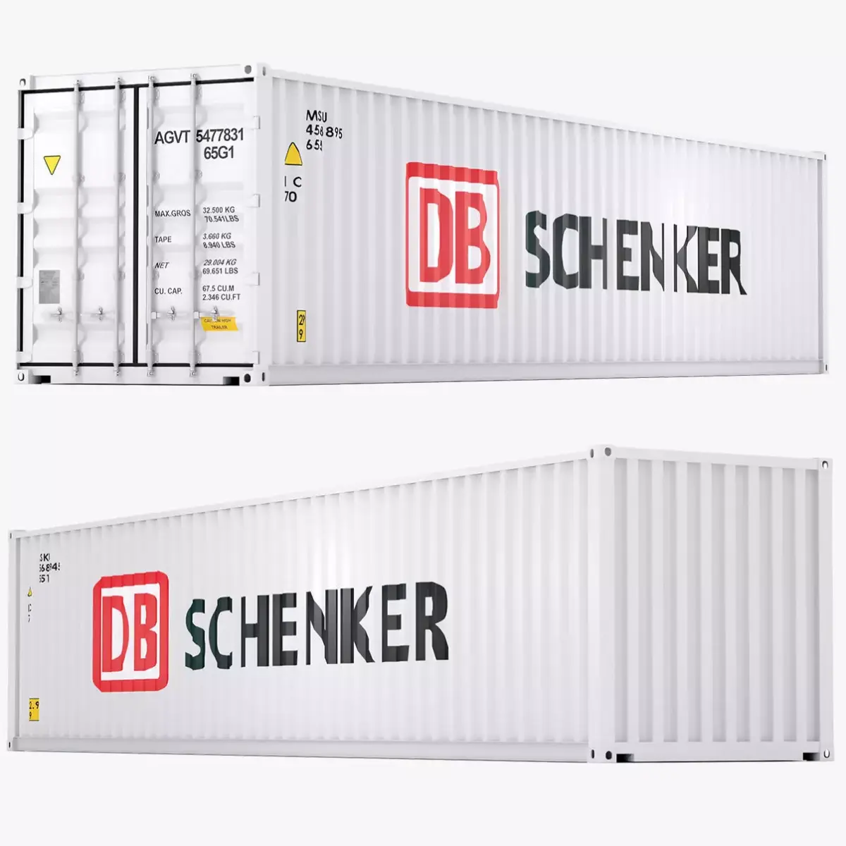 DB Schenker Shipping Container 3D model