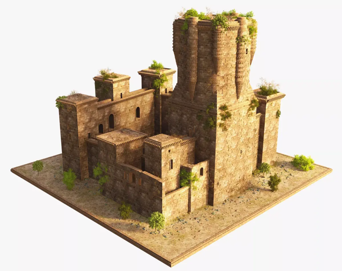 Castle of Belalcazar Spain 3D model