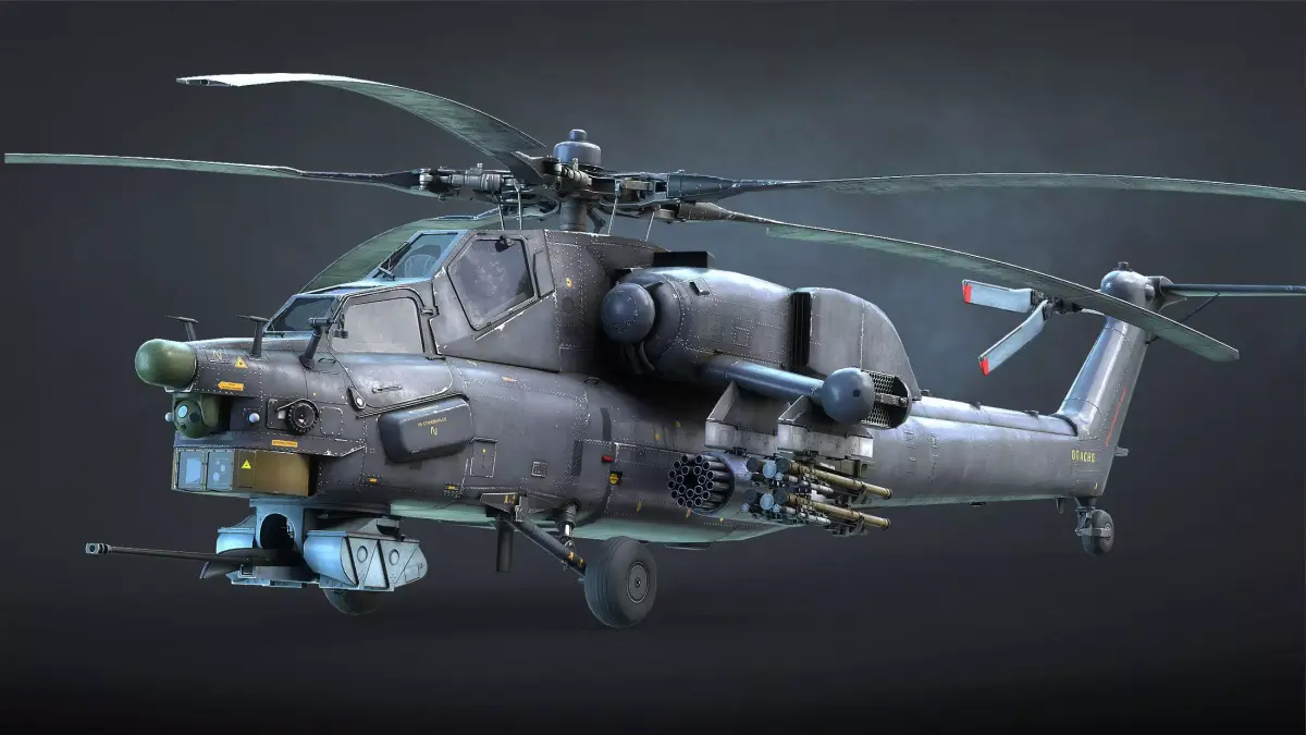 Mi-28N Havoc Attack Helicopter Game Ready Low-poly 3D model