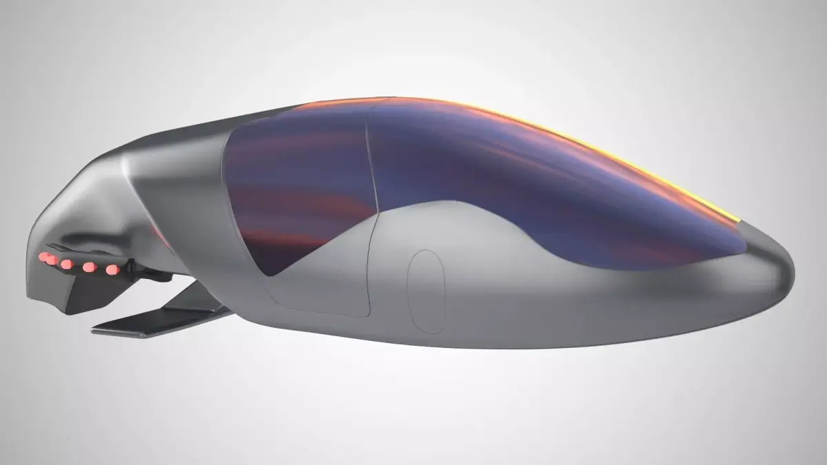 Car missile future v2 3D model