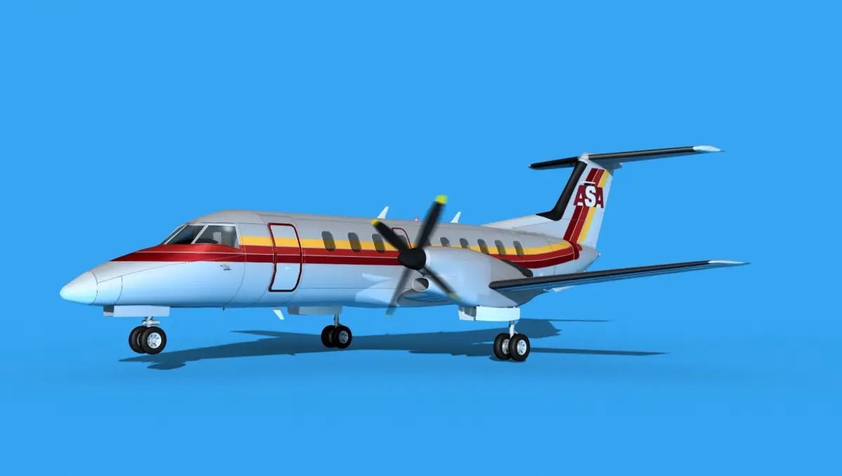 Embraer EMB120 Atlantic Southeast Airlines 3D model