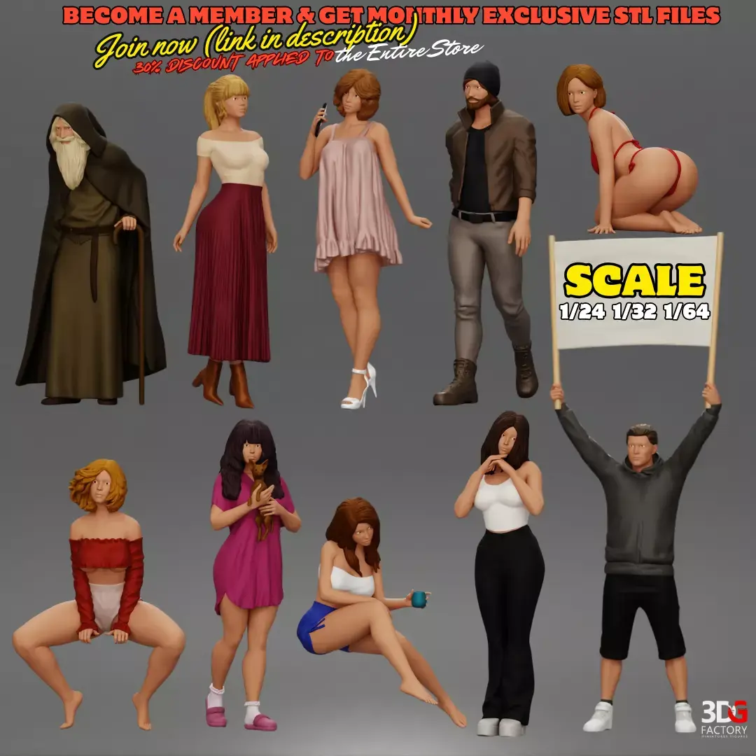 Tier10- 10 Figures January 1 3D print model