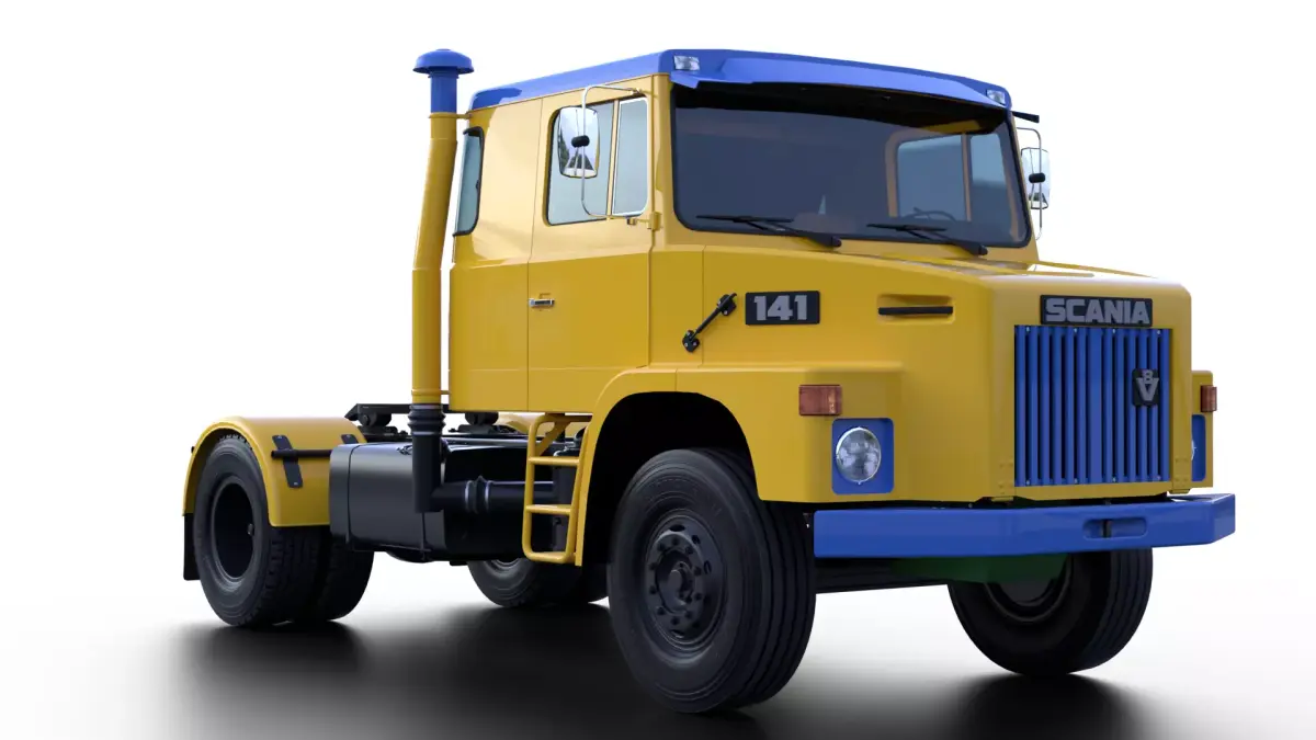 Scania L141 4x2 42 Custom Classic Truck Low-poly 3D model