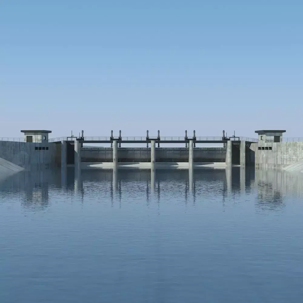 Dam 001 3D model