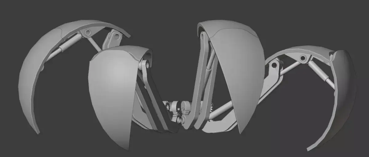 Mech Spider-Ball Legs 3D model
