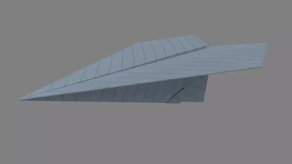 Paper Plane 3D model buy