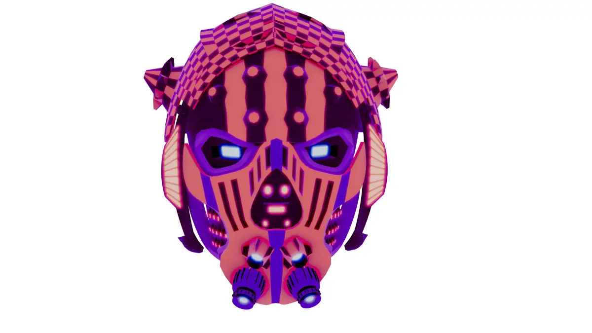mask low polygon Free low-poly 3D model purchase