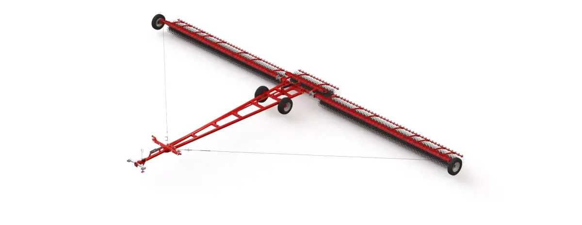 WG 0003 - Complete range of 3 semi-mounted rotary harrow 3D model