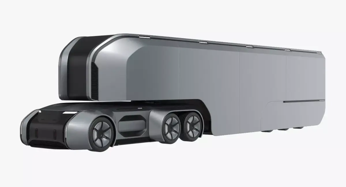 Self-Driving Truck Concept 2 3D model