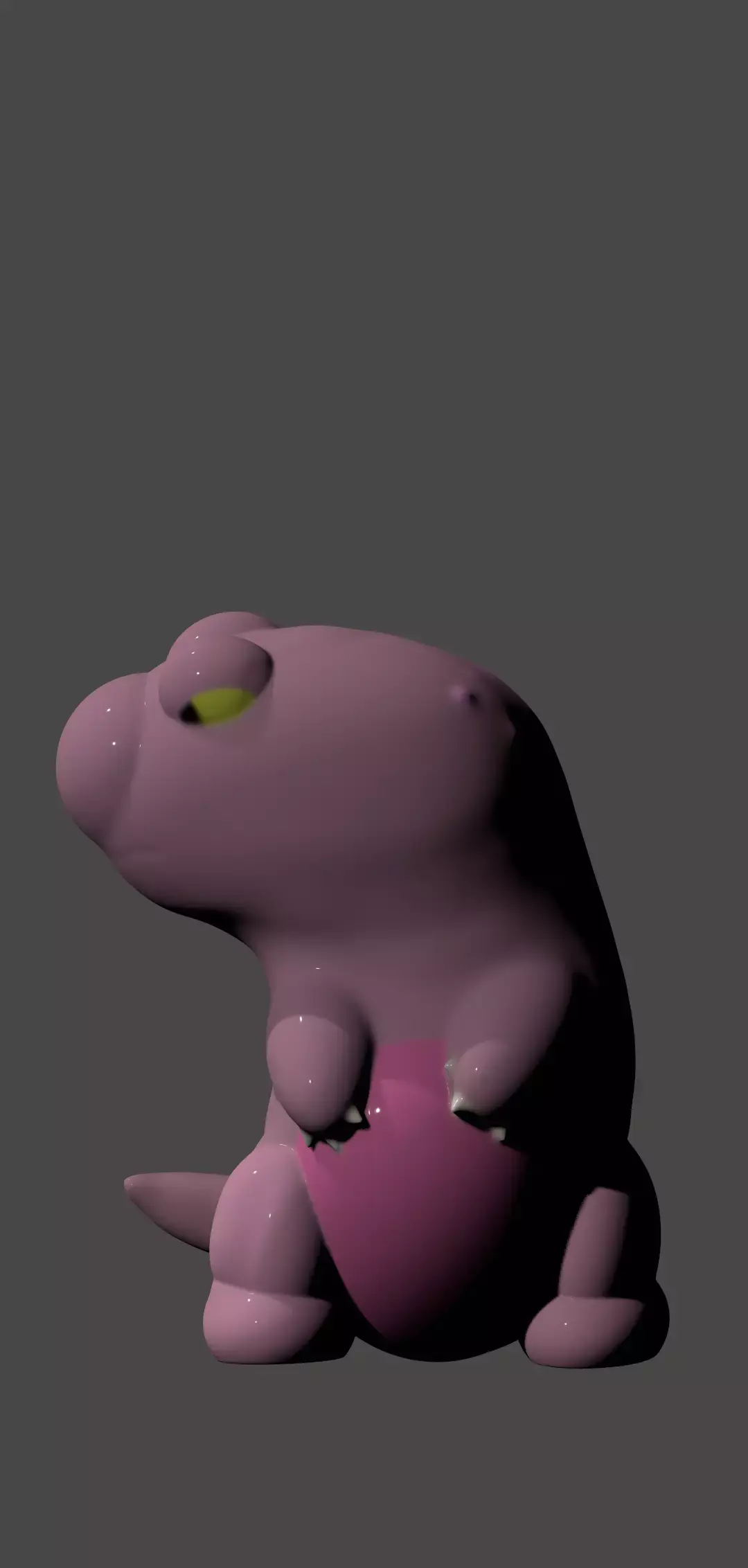 Cute dino model high detailed low poly Low-poly 3D model