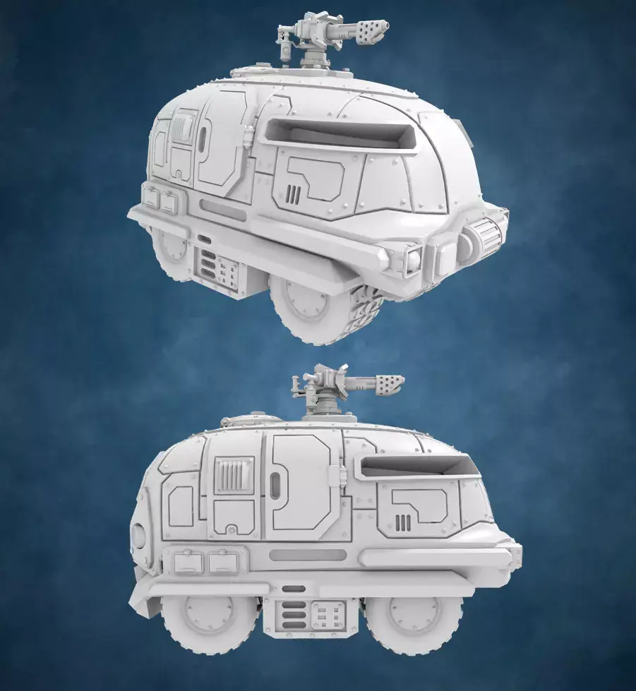 VEHICLE II with flamer 3D print model 3D print model