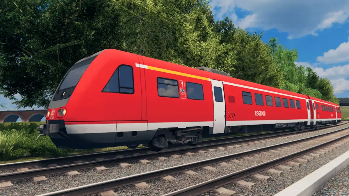 German Train - Deutsche Bahn BR 612 DBRegio Low-poly 3D model