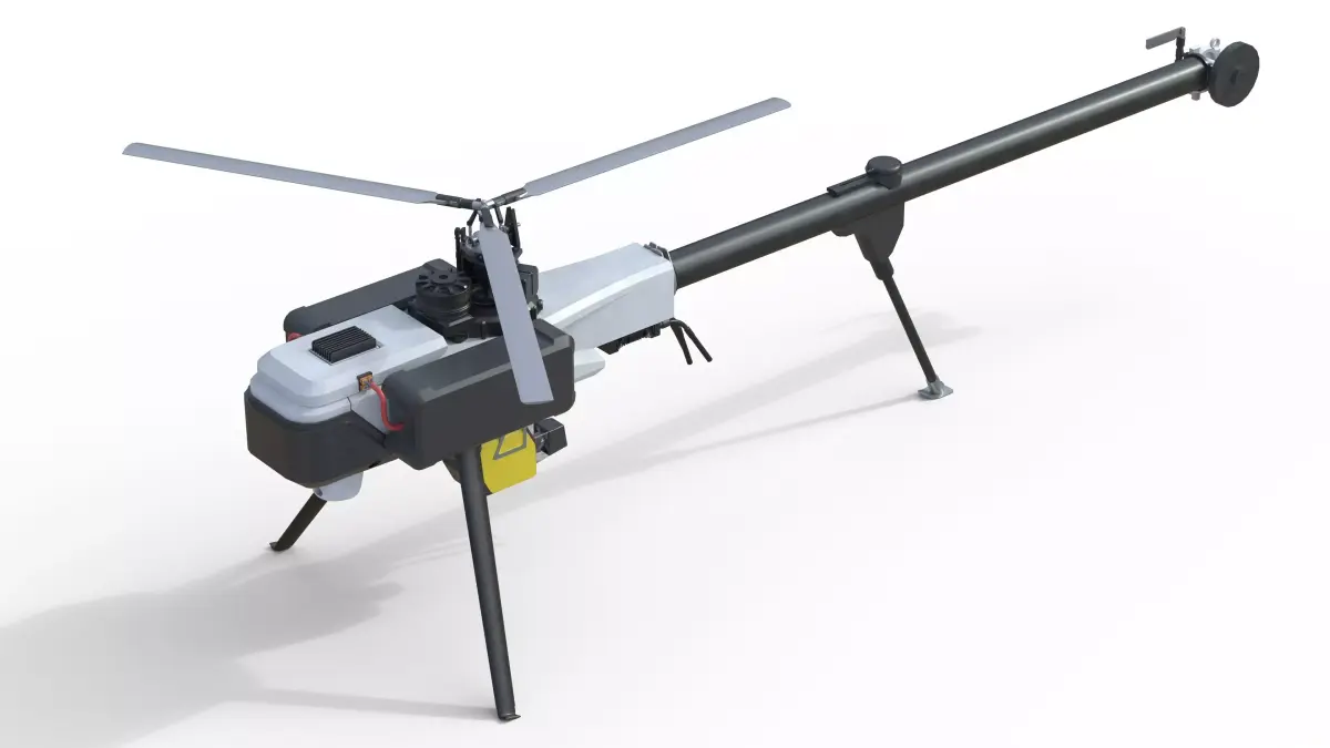 Vapor 55 MX electric helicopter Low-poly 3D model