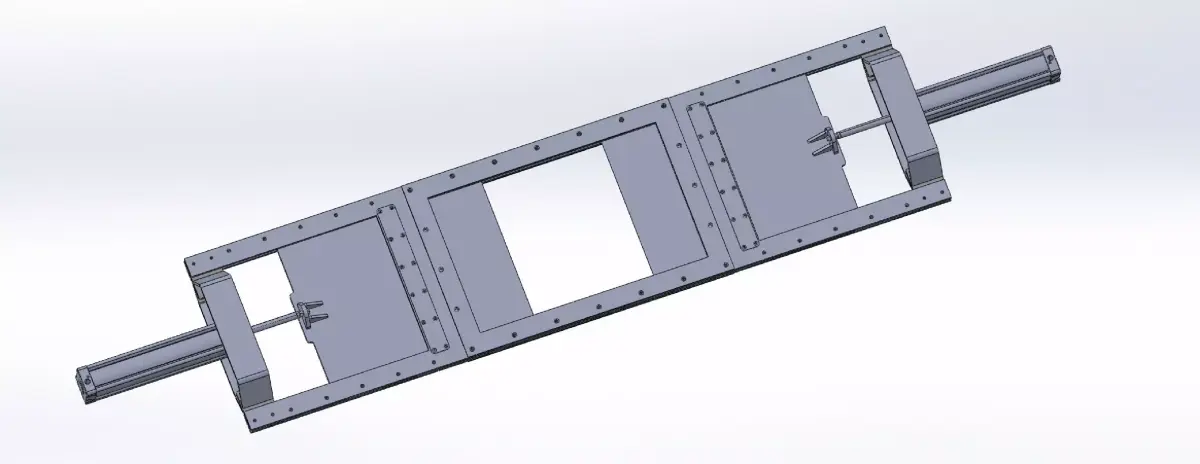 900 x 550 mm SLIM SLIDING VALVE 3D model