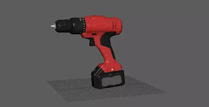 Drill  Free 3D Model  Game-Ready and Printable Free low-poly 3D model
