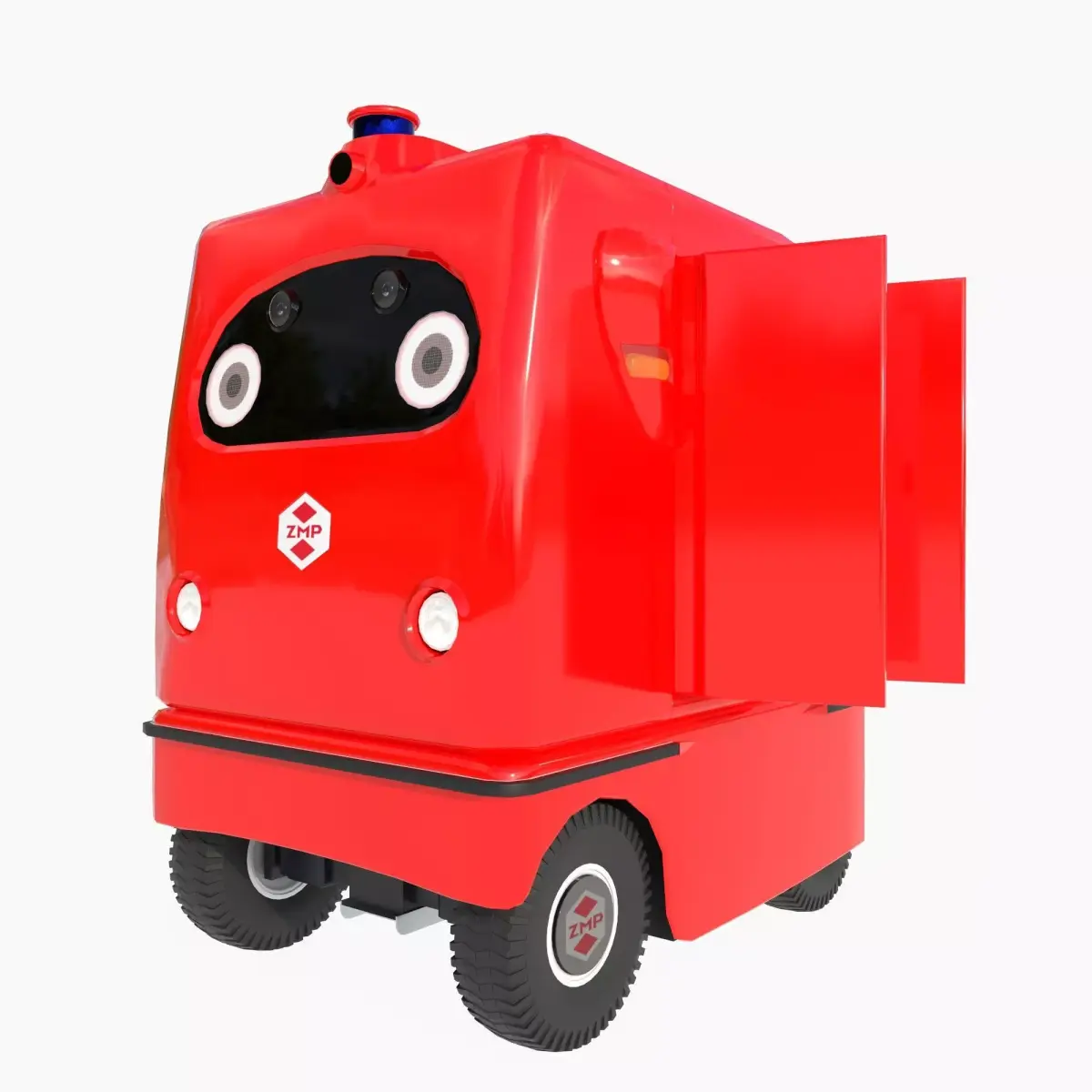 Japanese delivery robot Deliro 3D model