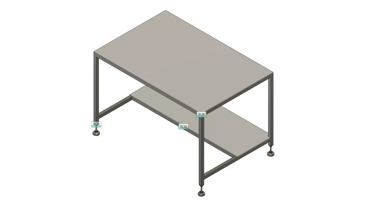 Desk with foodrest 1 Low-poly 3D model purchase