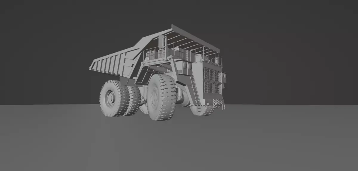 COAL MINING DUMP TRUCK 3D model