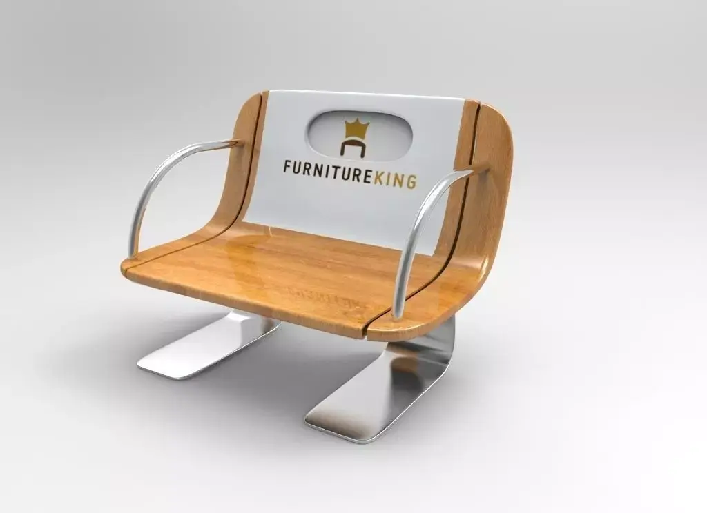 garden chair Low-poly 3D model buy