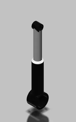Hydraulic shock absorber Free 3D model
