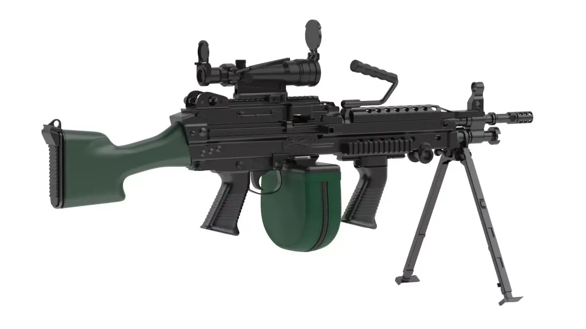 M249 Light Machine Gun 3D model 2
